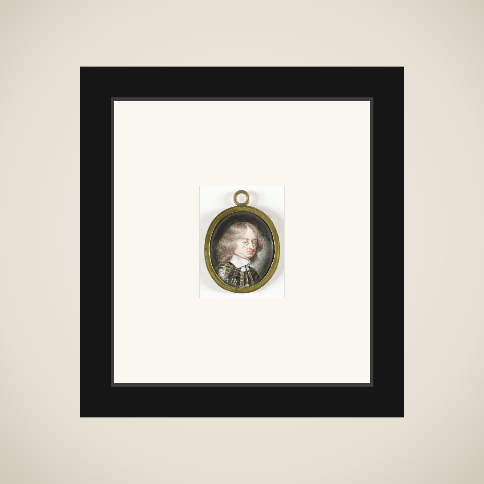 Portrait of een man, misschien Louis II van Bourbon (1621-86), prince of Condé framed