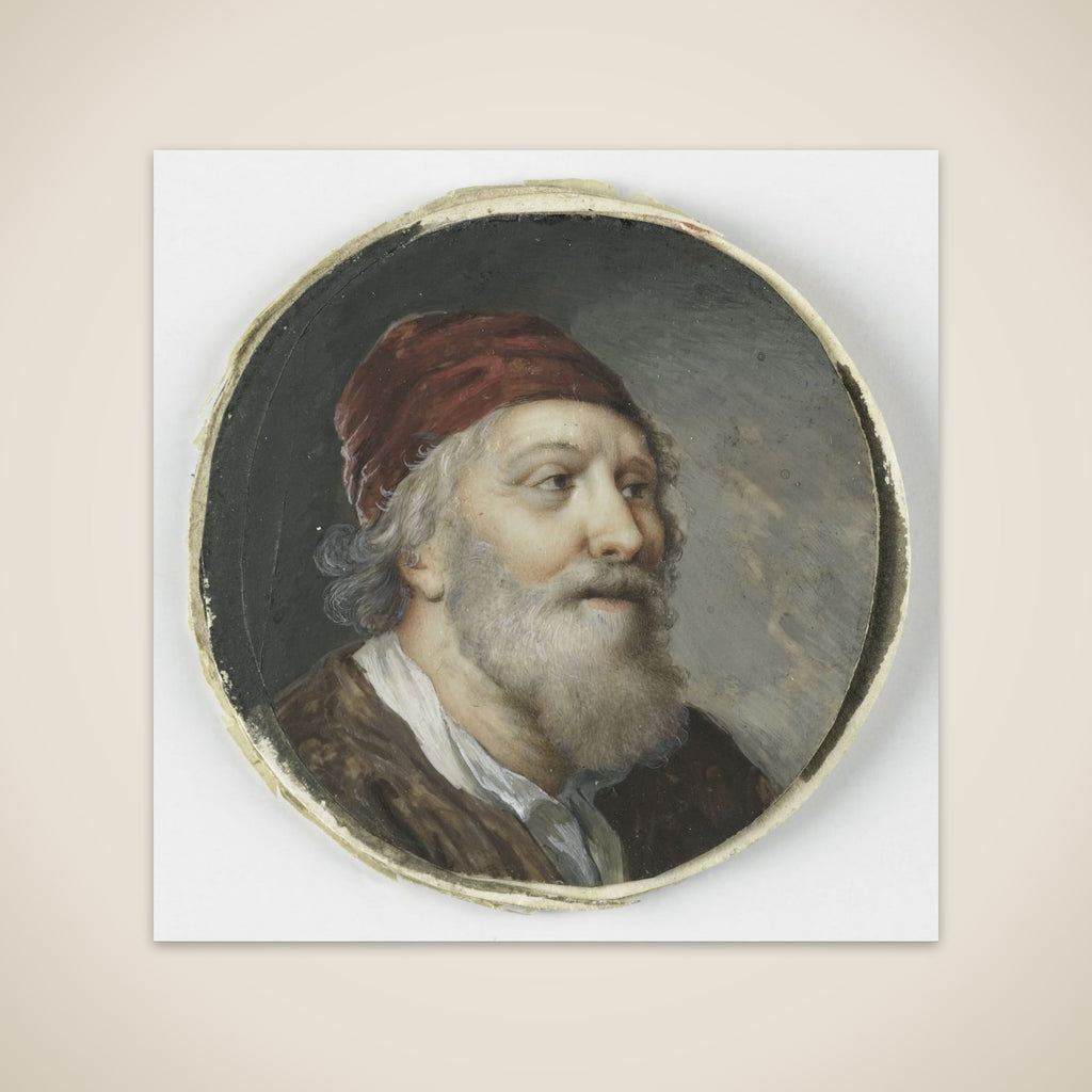 Kop van een oude man unframed print