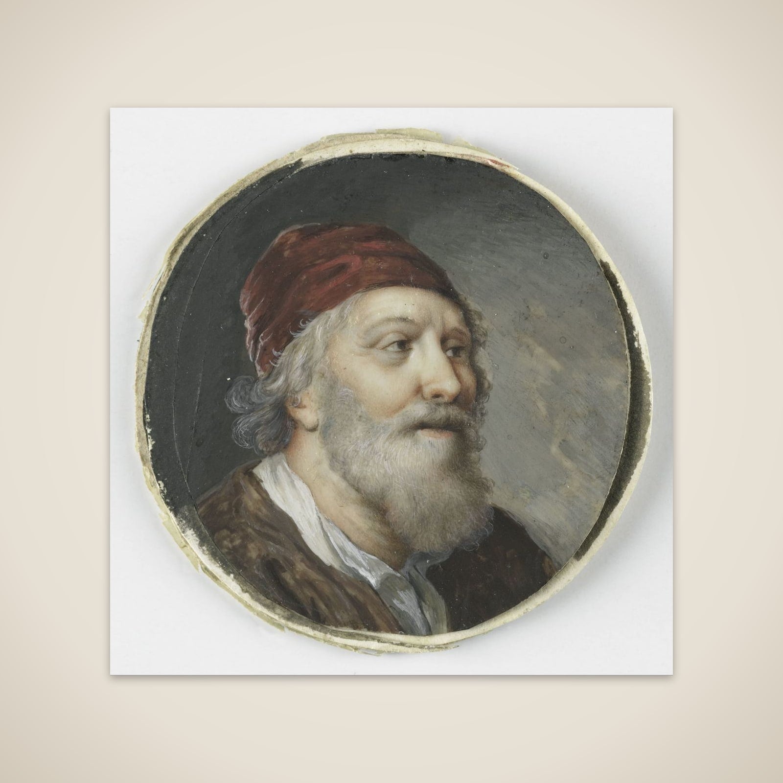Kop van een oude man unframed print