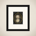 Kop van een oude man framed