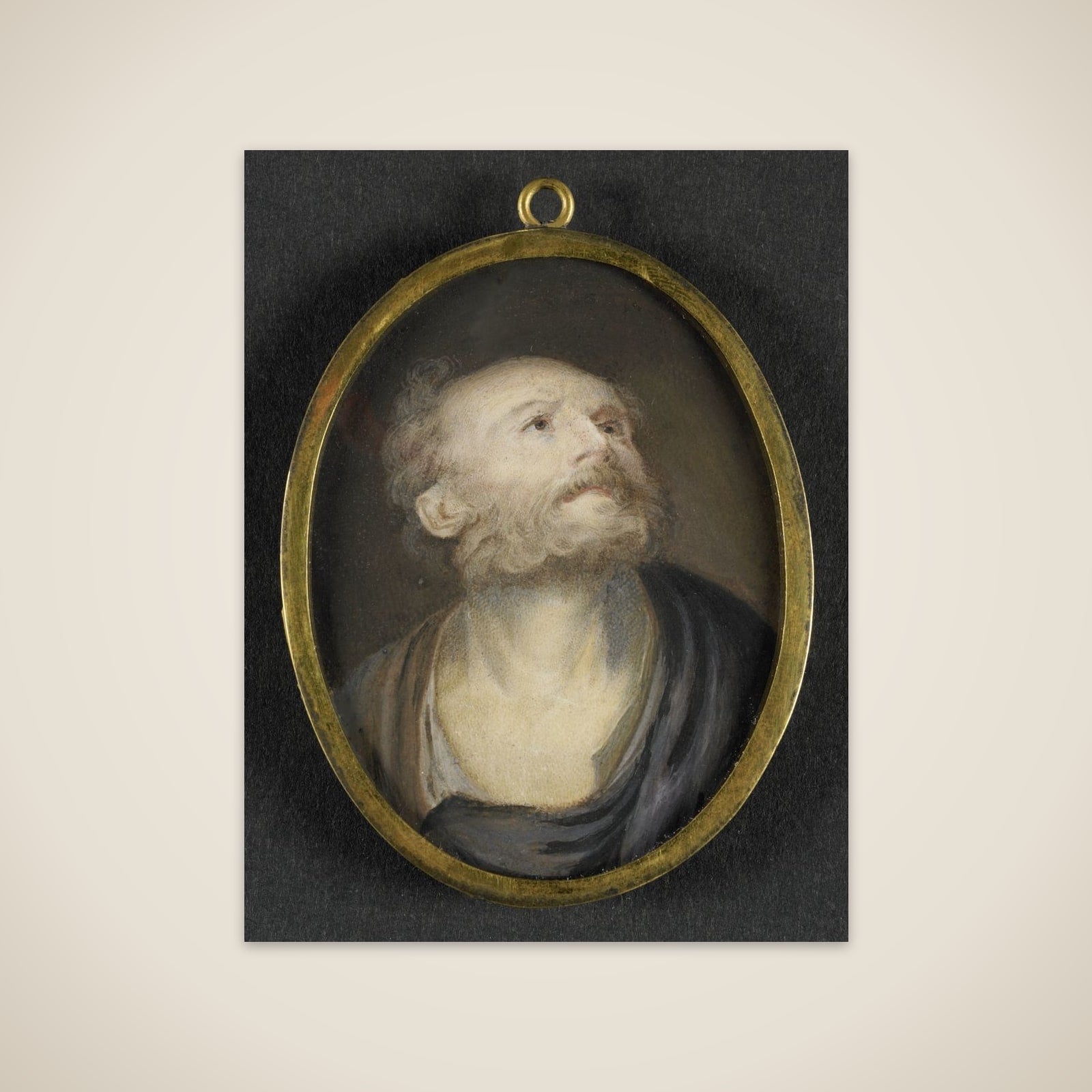 Kop van een oude man unframed print