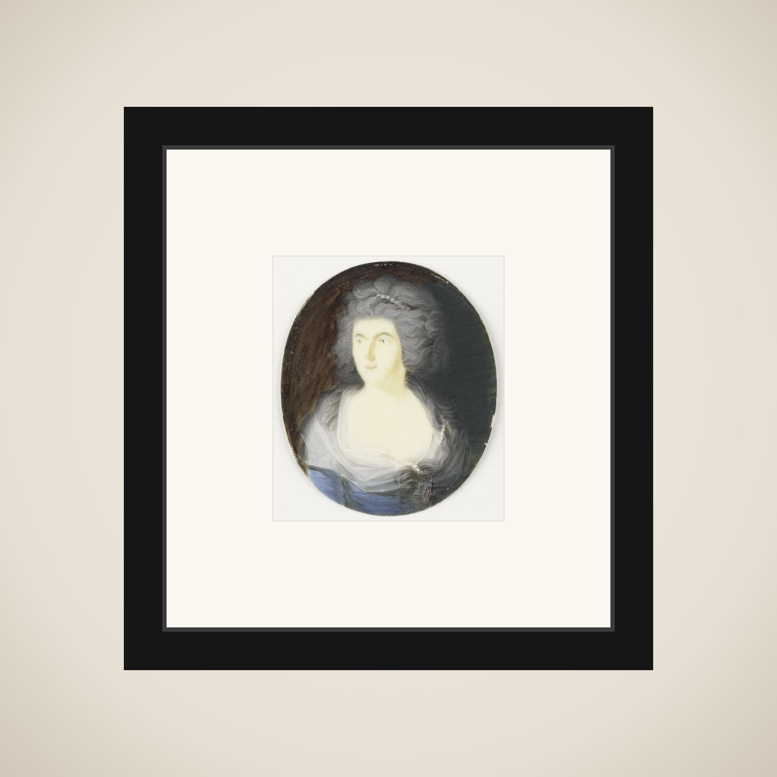 Portrait of een dame framed