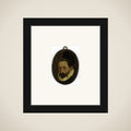 Portrait of een man framed