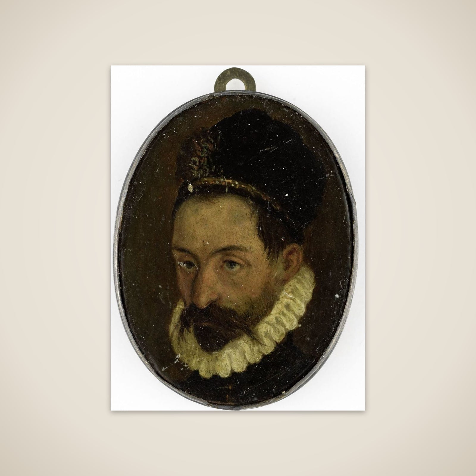 Portrait of een man unframed print