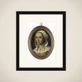 Portrait of een vrouw, zogenaamd zelfportret van Anna Maria van Schurman (1607-78) framed