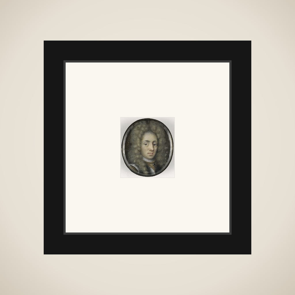 Portrait of een man framed