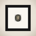 Portrait of een man framed