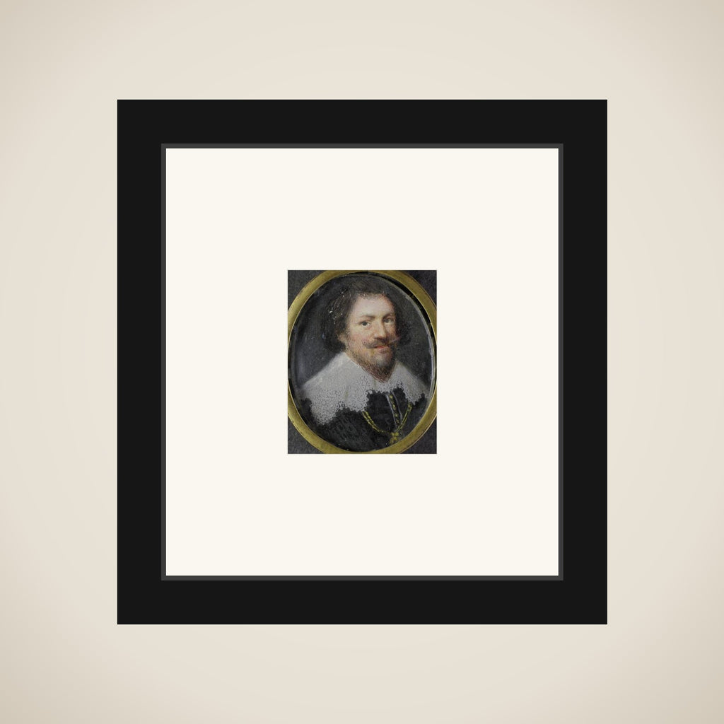 Portrait of een man framed