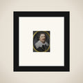 Portrait of een man framed