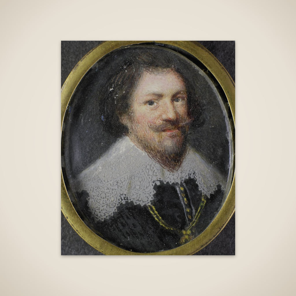 Portrait of een man unframed print