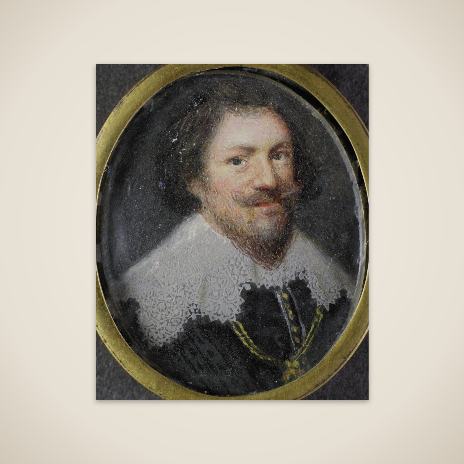 Portrait of een man unframed print