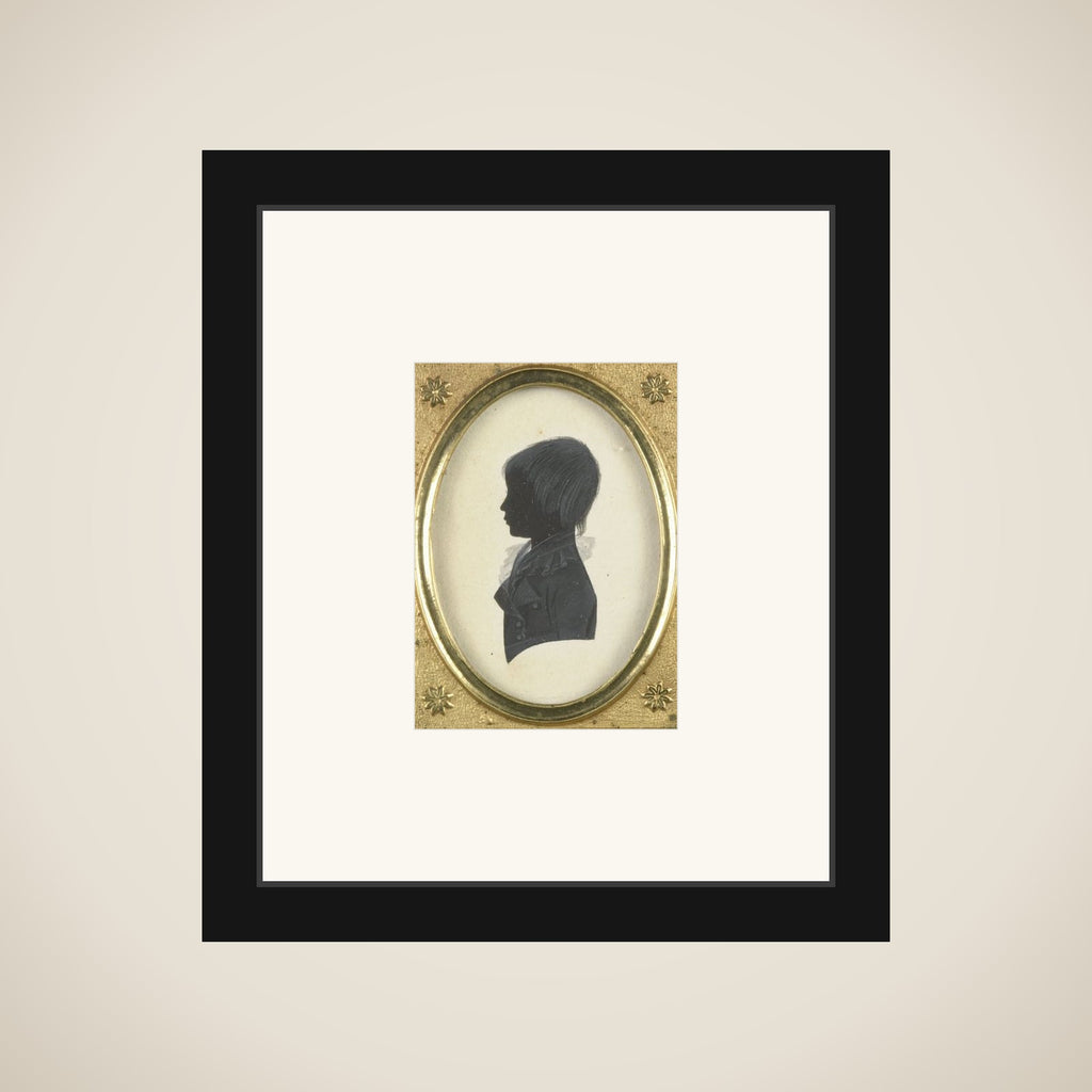 Portrait of een unknown boy framed