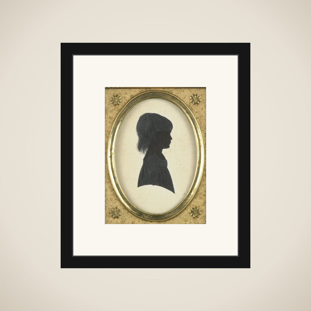 Portrait of een onbekend girl framed