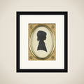 Portrait of een onbekend girl framed