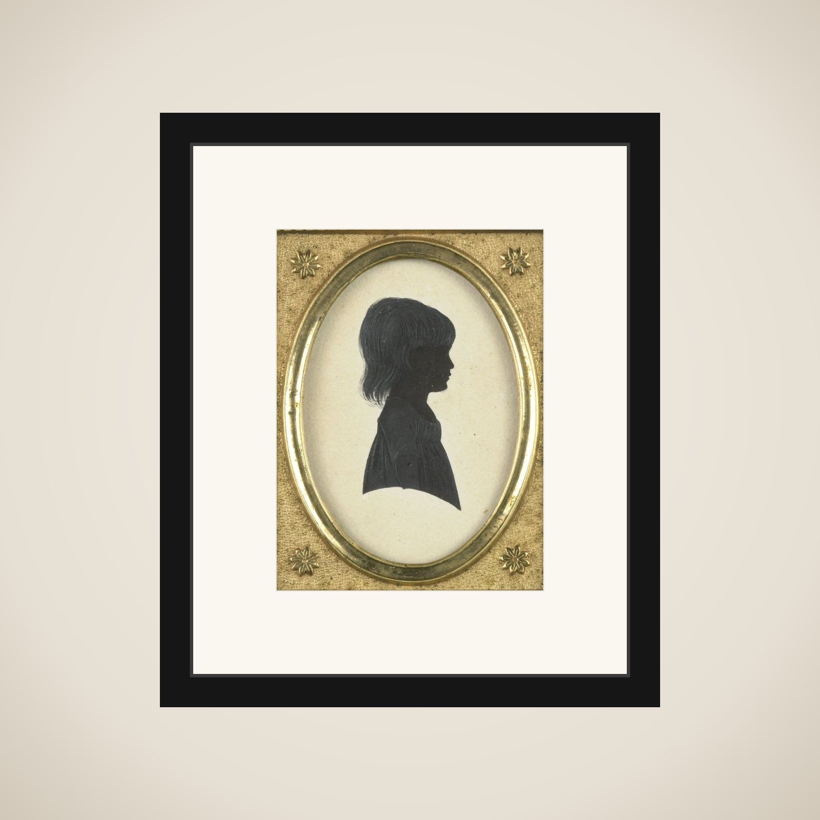 Portrait of een onbekend girl framed