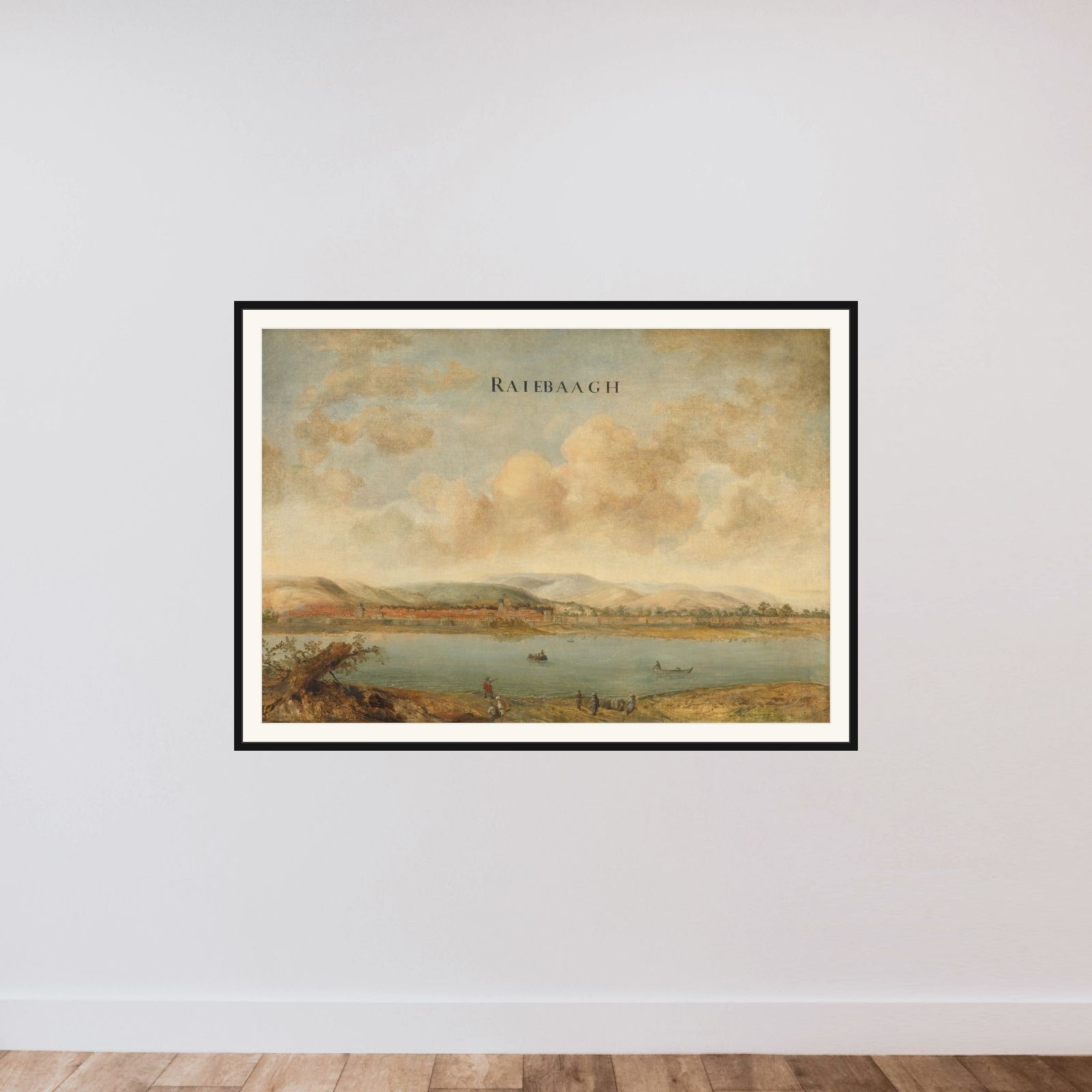 View of the City of Raiebaagh in Visiapoer, India framed — shown to scale