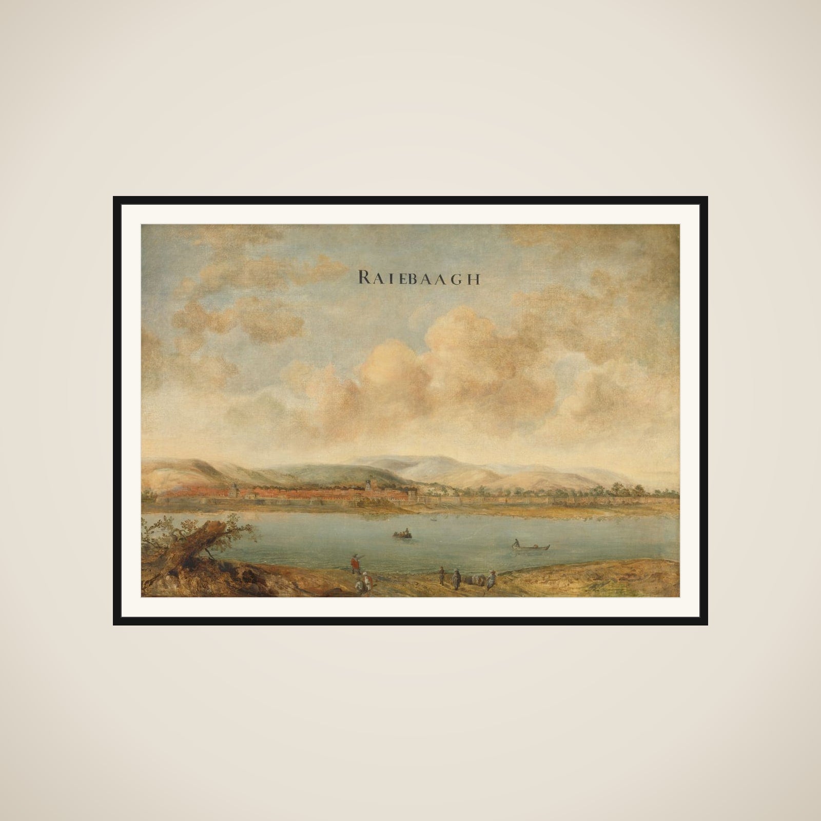 View of the City of Raiebaagh in Visiapoer, India framed