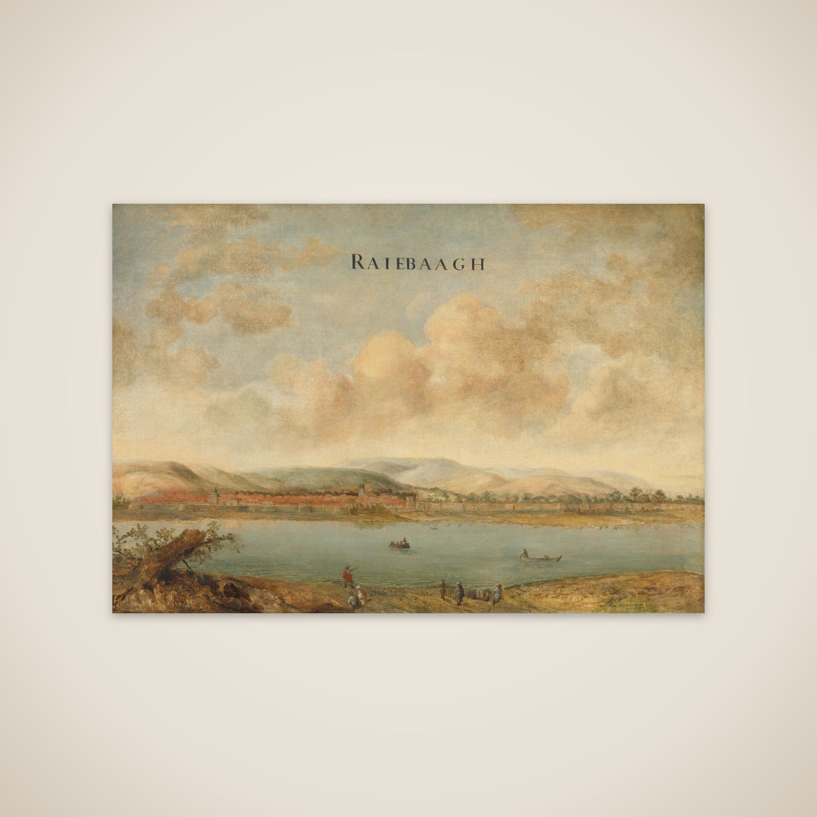 View of the City of Raiebaagh in Visiapoer, India unframed print