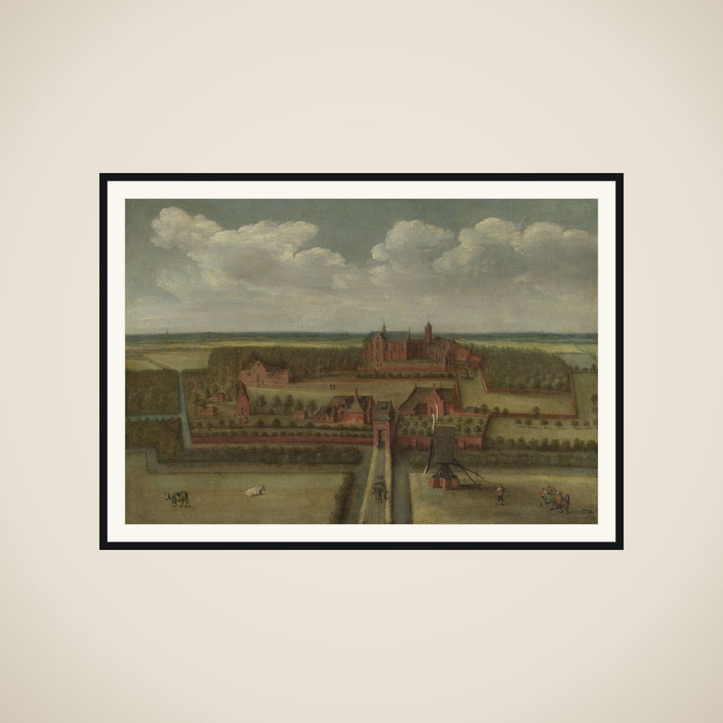 The Abbey of Leeuwenhorst in Rijnland framed