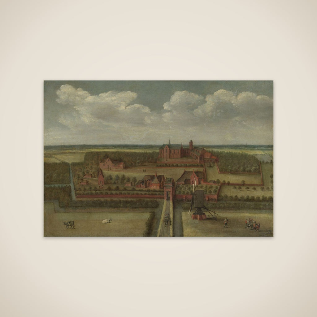 The Abbey of Leeuwenhorst in Rijnland unframed print