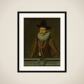 Portrait of Laurens Reael, Governor-General of the Dutch East Indies framed