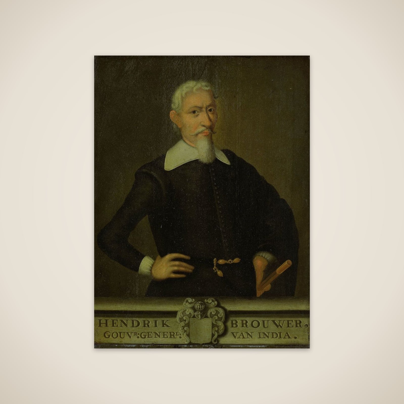 Portrait of Hendrik Brouwer, Governor-General of the Dutch East Indies unframed print