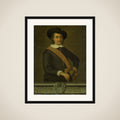 Portrait of Cornelis van der Lijn, Governor-General of the Dutch East Indies framed