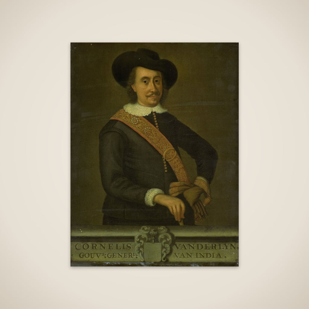 Portrait of Cornelis van der Lijn, Governor-General of the Dutch East Indies unframed print