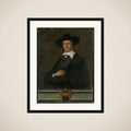 Portrait of Karel Reyniersz, Governor-General of the Dutch East Indies framed