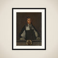 Portrait of Joan Maetsuyker, Governor-General of the Dutch East Indies framed