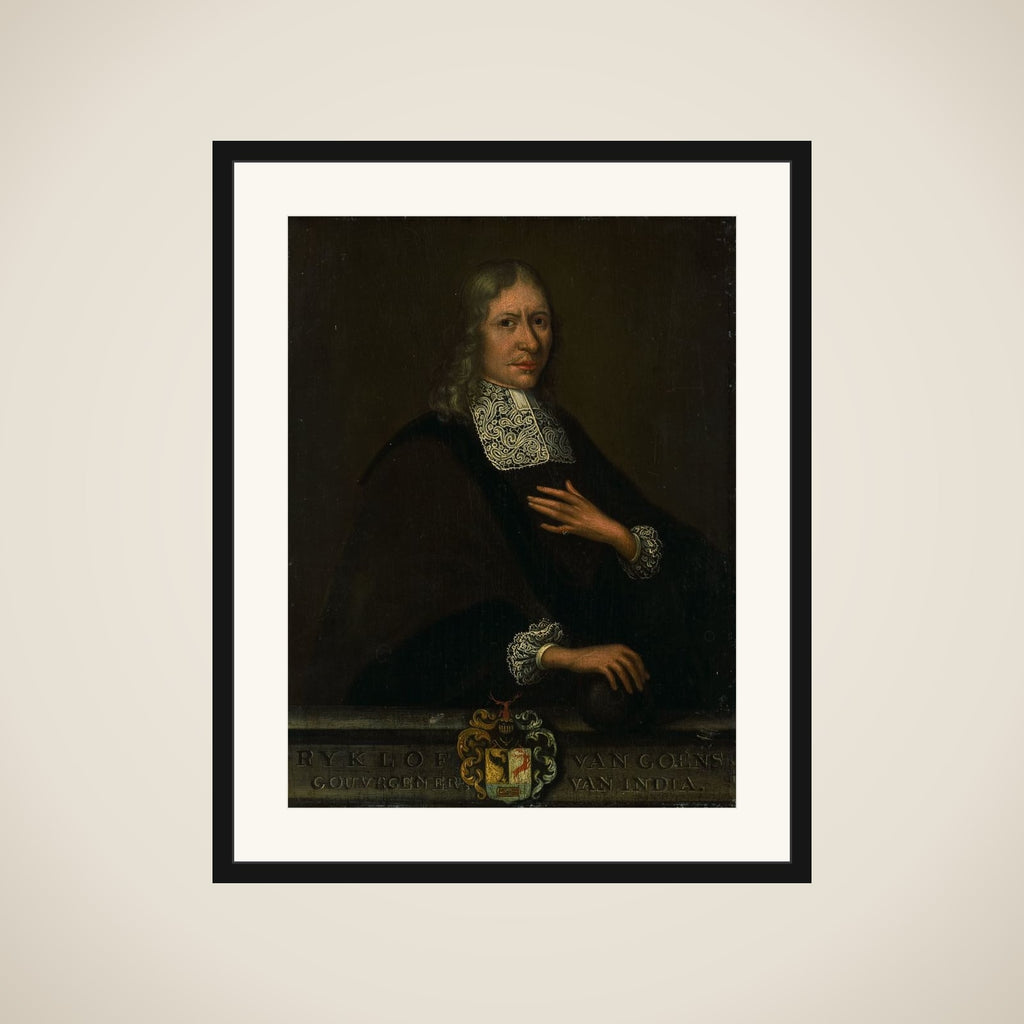 Portrait of Rycklof van Goens, Governor-General of the Dutch East India Company framed