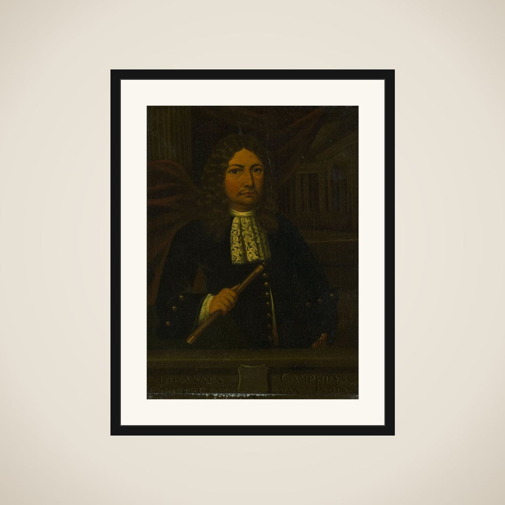 Portrait of Johannes Camphuys, Governor-General of the Dutch East Indies framed