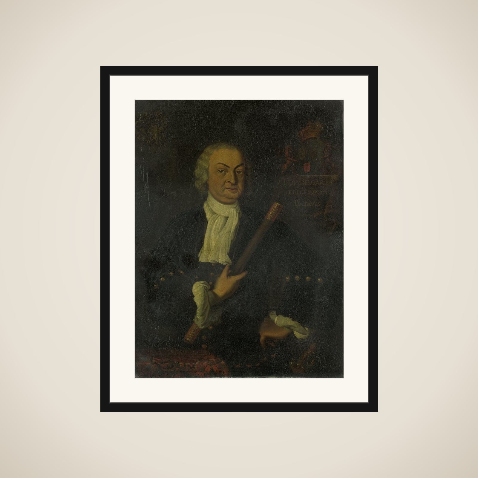 Hendrik Swaardecroon (1667-1728). Gouverneur-generaal (1718-25) framed