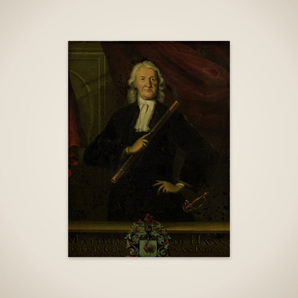 Portrait of Mattheus de Haan, Governor-General of the Dutch East Indies unframed print