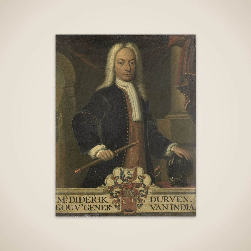 Portrait of Diederik van Durven, Governor-General of the Dutch East Indies unframed print