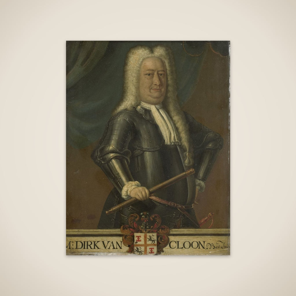 Portrait of Dirk van Cloon, Governor-General of the Dutch East Indies unframed print