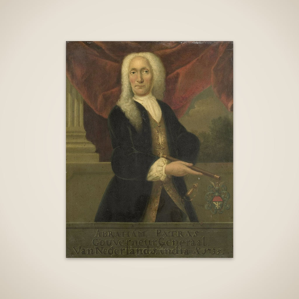 Portrait of Abraham Patras, Governor-General of the Dutch East India Company unframed print
