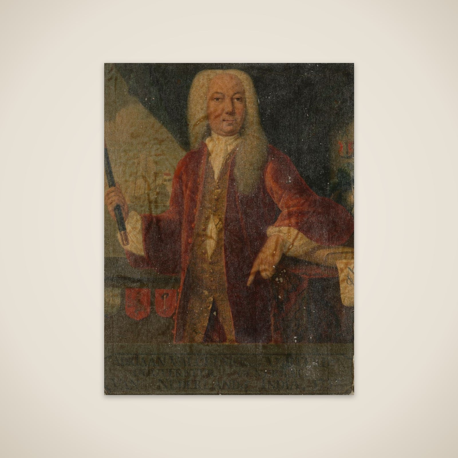 Portrait of Adriaan Valckenier, Governor-General of the Dutch East India Company unframed print