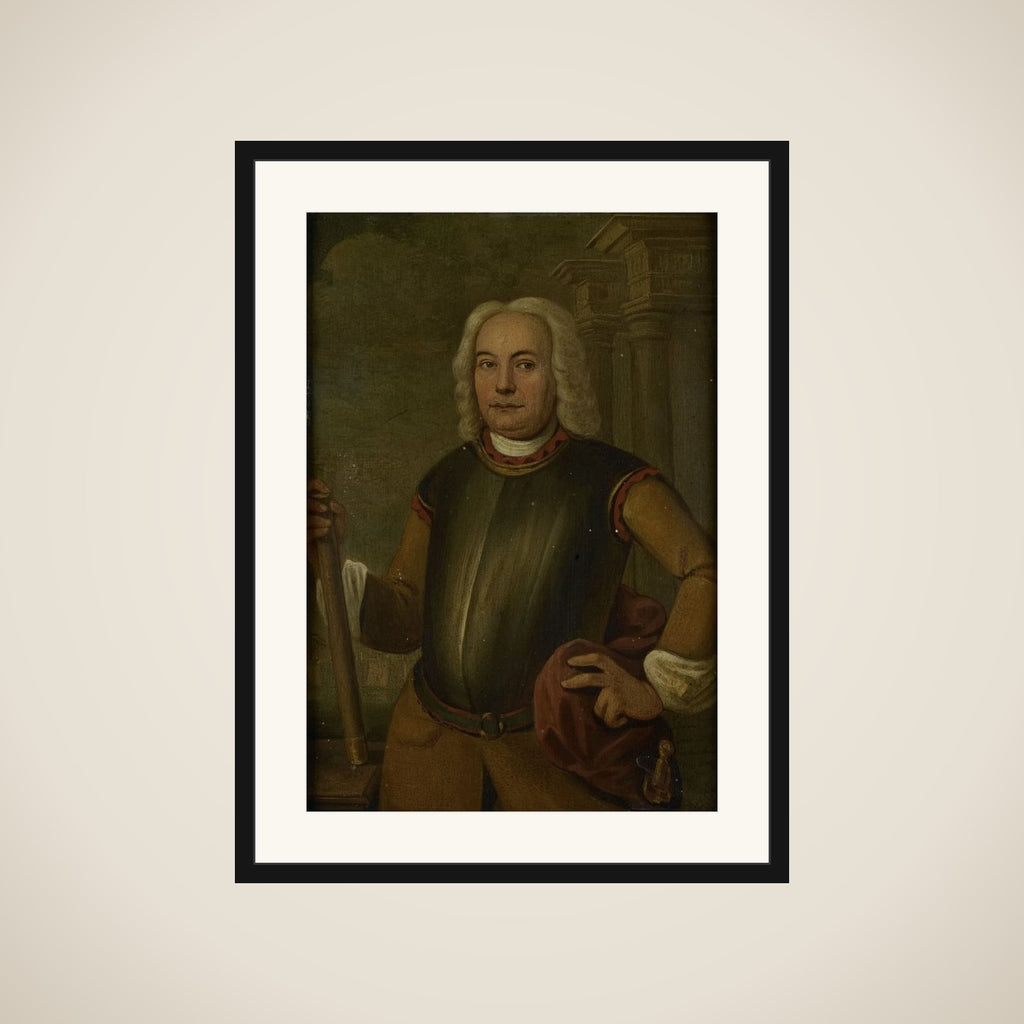 Portrait of Johannes Thedens, Governor-General of the Dutch East India Company framed