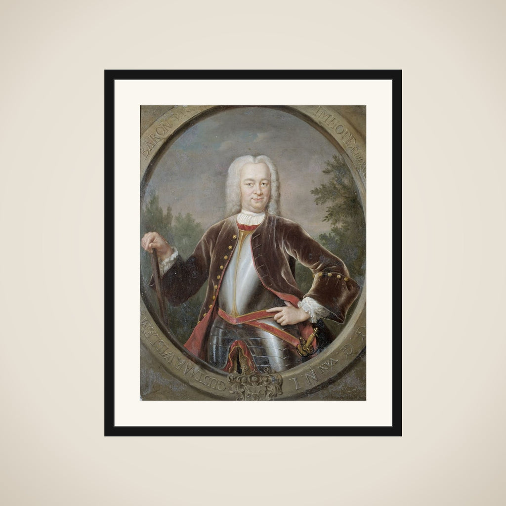 Portrait of Gustaaf Willem, Baron van Imhoff, Governor-General of the Dutch East India Company framed