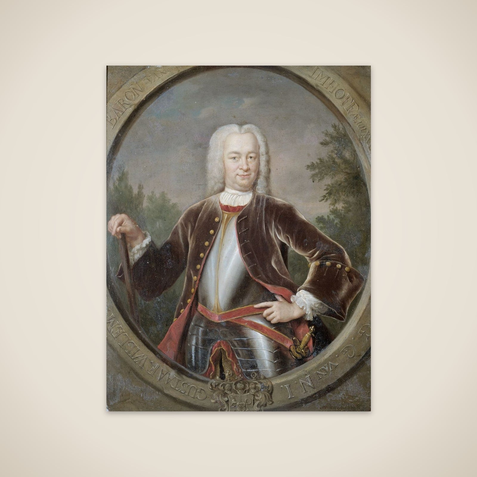 Portrait of Gustaaf Willem, Baron van Imhoff, Governor-General of the Dutch East India Company unframed print