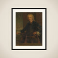 Portrait of Jacob Mossel, Governor-General of the Dutch East India Company framed