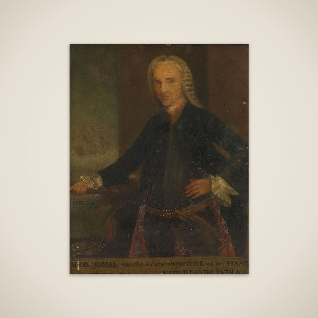 Portrait of Jacob Mossel, Governor-General of the Dutch East India Company unframed print