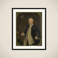 Portrait of Petrus Albertus van der Parra, Governor-General of the Dutch East India Company framed