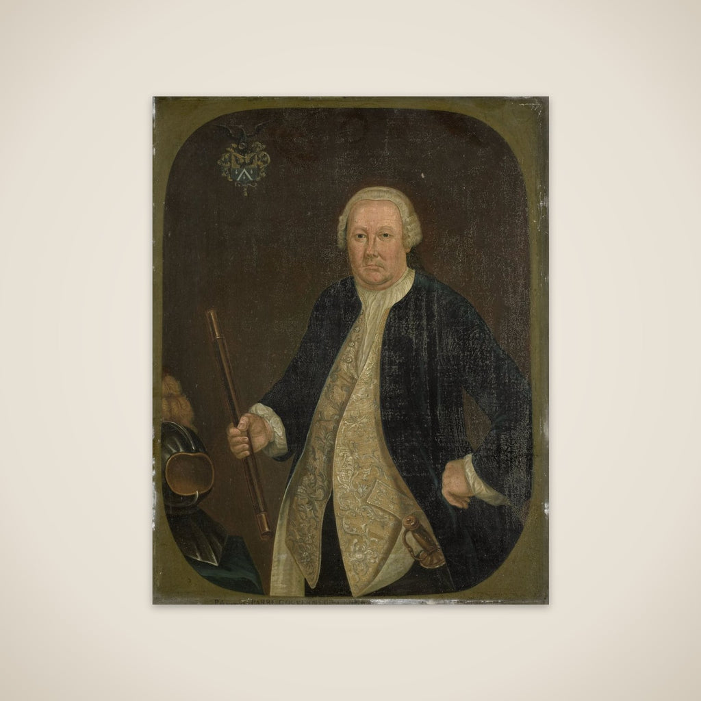 Portrait of Petrus Albertus van der Parra, Governor-General of the Dutch East India Company unframed print
