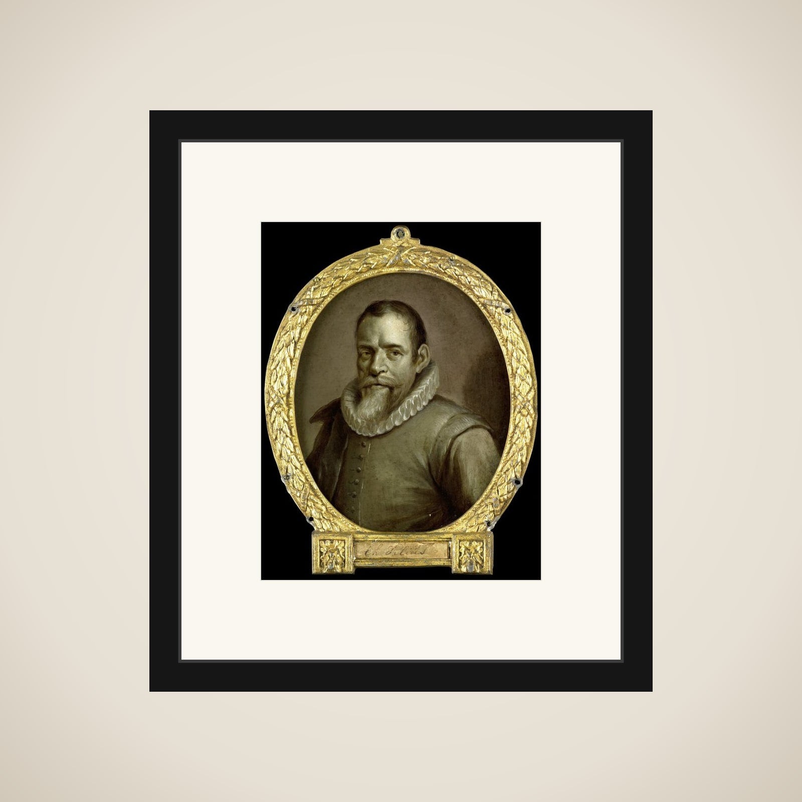 Portrait of Theodorus Velius, Writer of the Chronicle of Horn framed