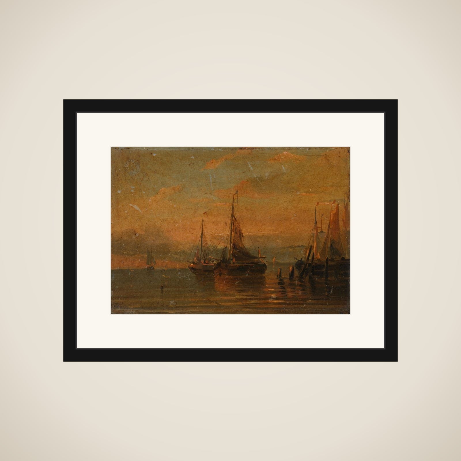 Havengezicht framed