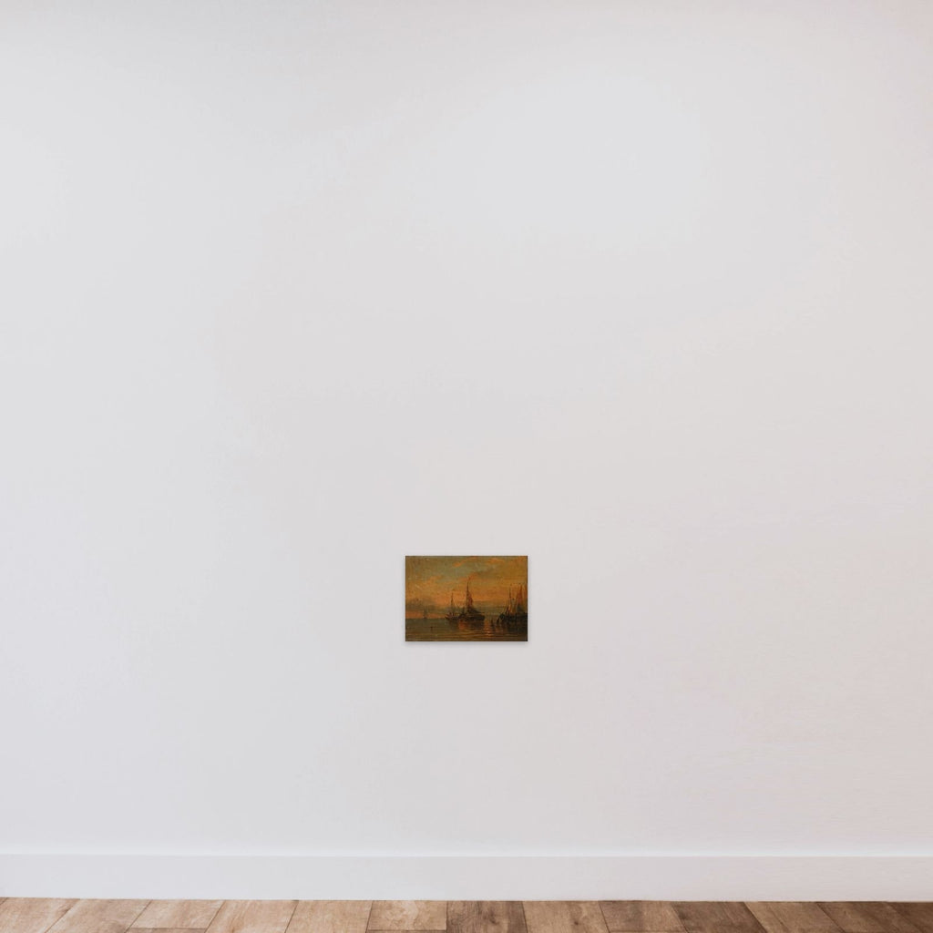 Havengezicht unframed — shown to scale