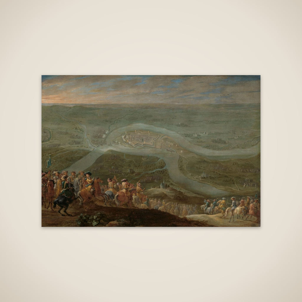 King Louis XIV and his Entourage at the Siege of Schenkenschans, 1672 unframed print