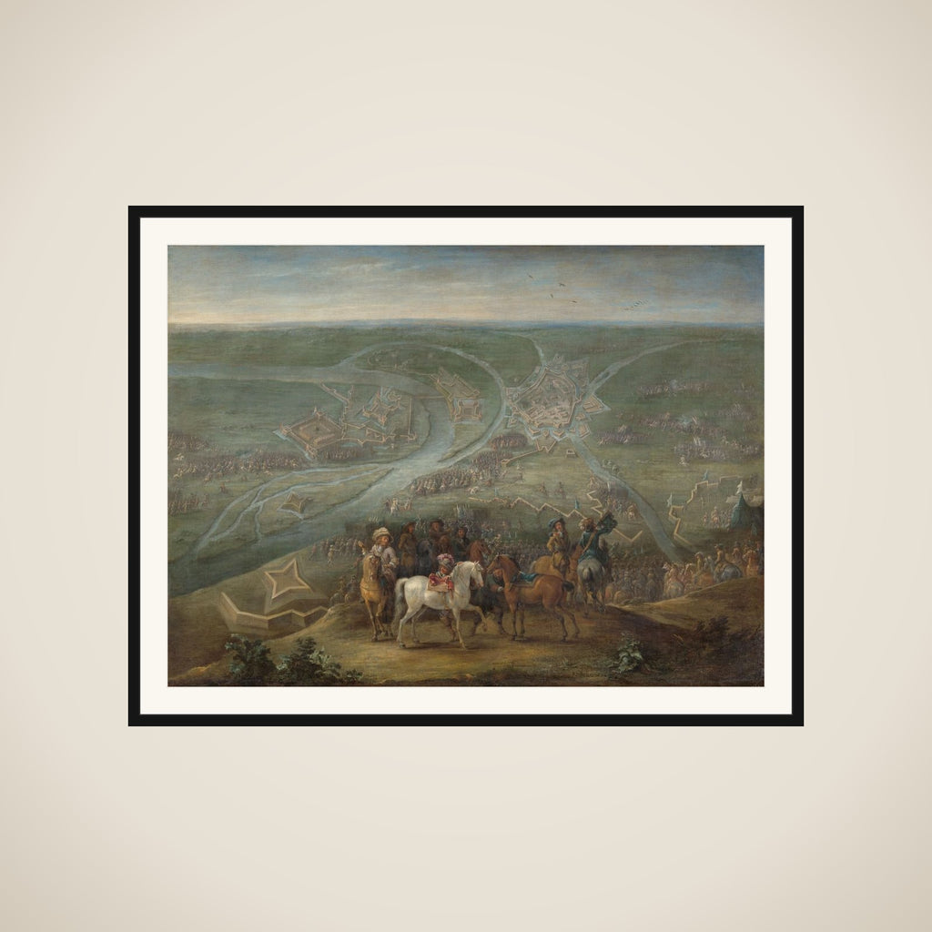 French Commanders at the Siege of Rheinberg, 1672 framed